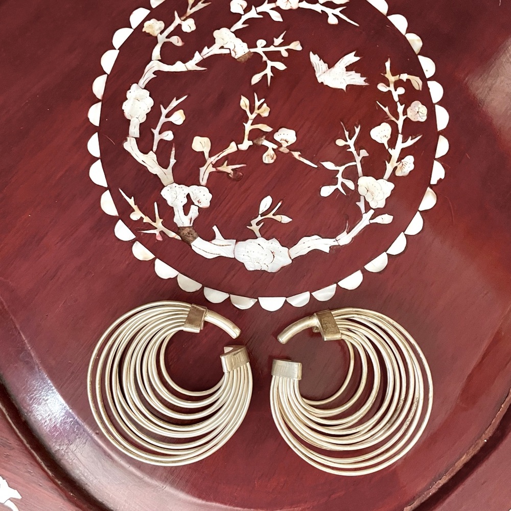 Gorgeous Thai silver statement earrings!!!Turn heads with these gems!!!⚡️💎⚡️